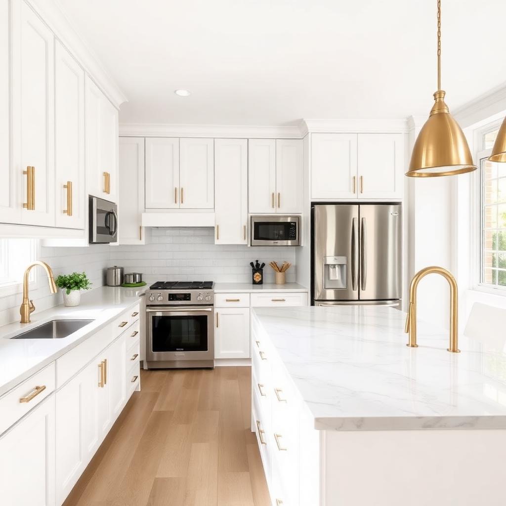 Modern White Kitchen after